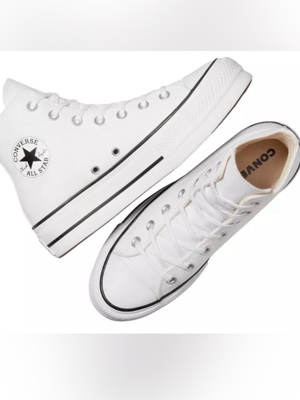 CONVERSE | WOMENS CHUCK TAYLOR ALL STAR LIFT HI HIGH-TOP PLATFORM SNEAKERS 5.5